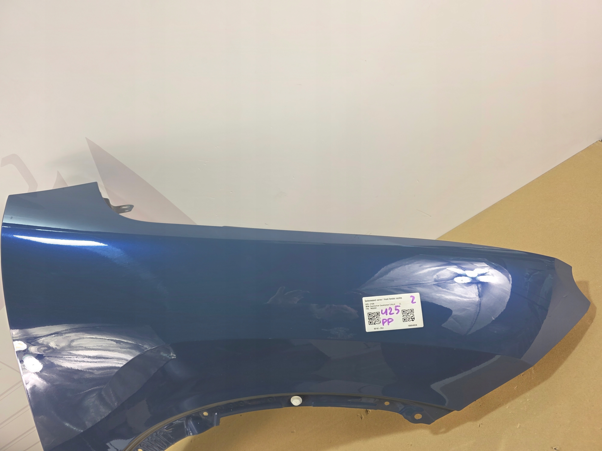 fender right front MINI COUNTRYMAN III U25 C70 SLATE BLUE