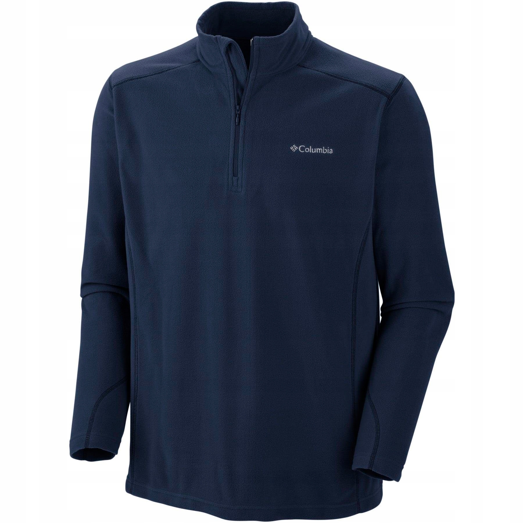 Columbia mikina fleecová Klamath Range II Half Zip, tmavě modrá