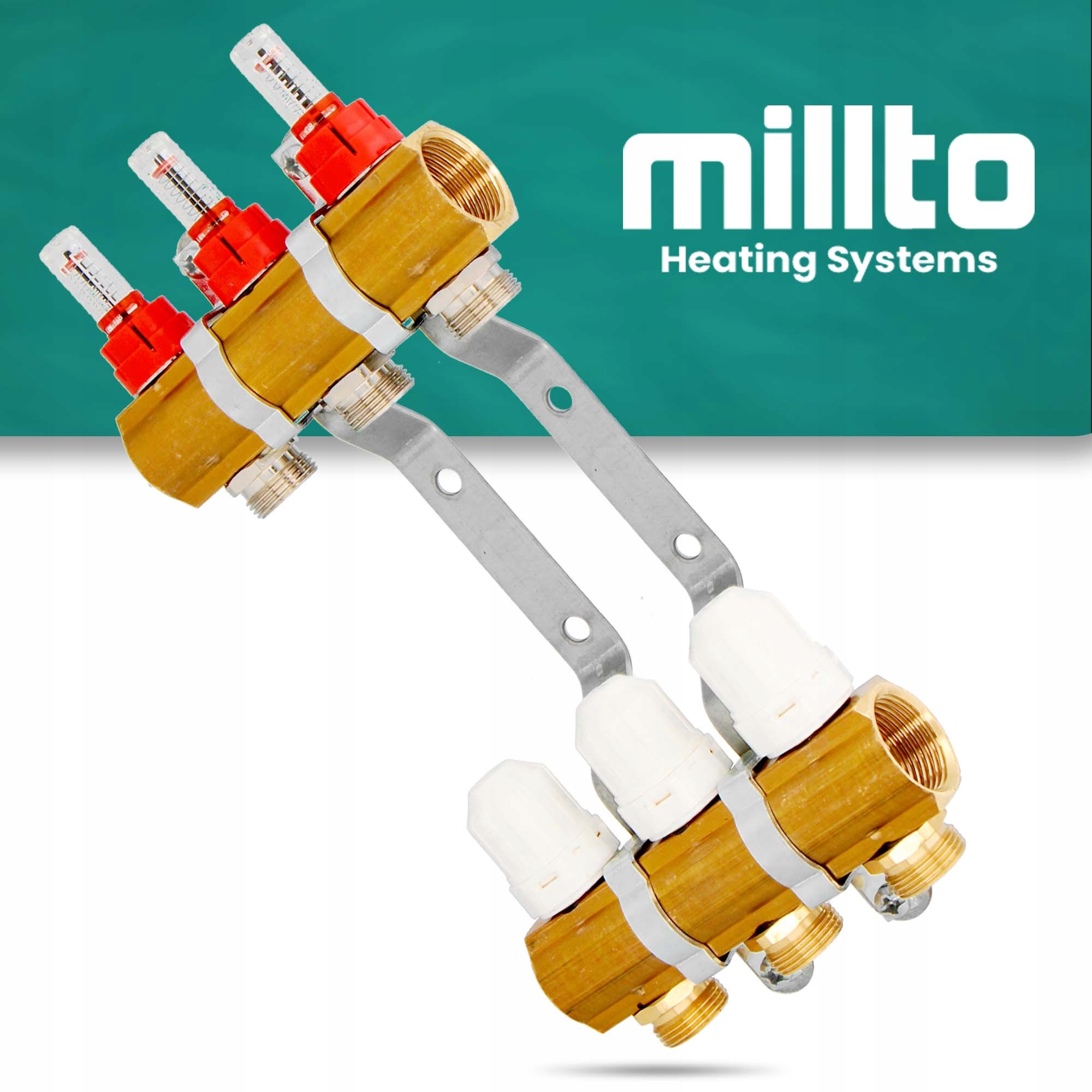 Rozdzielacz ogrzewania podłogowego podłogówki 3 Średnica przyłącza belki 1