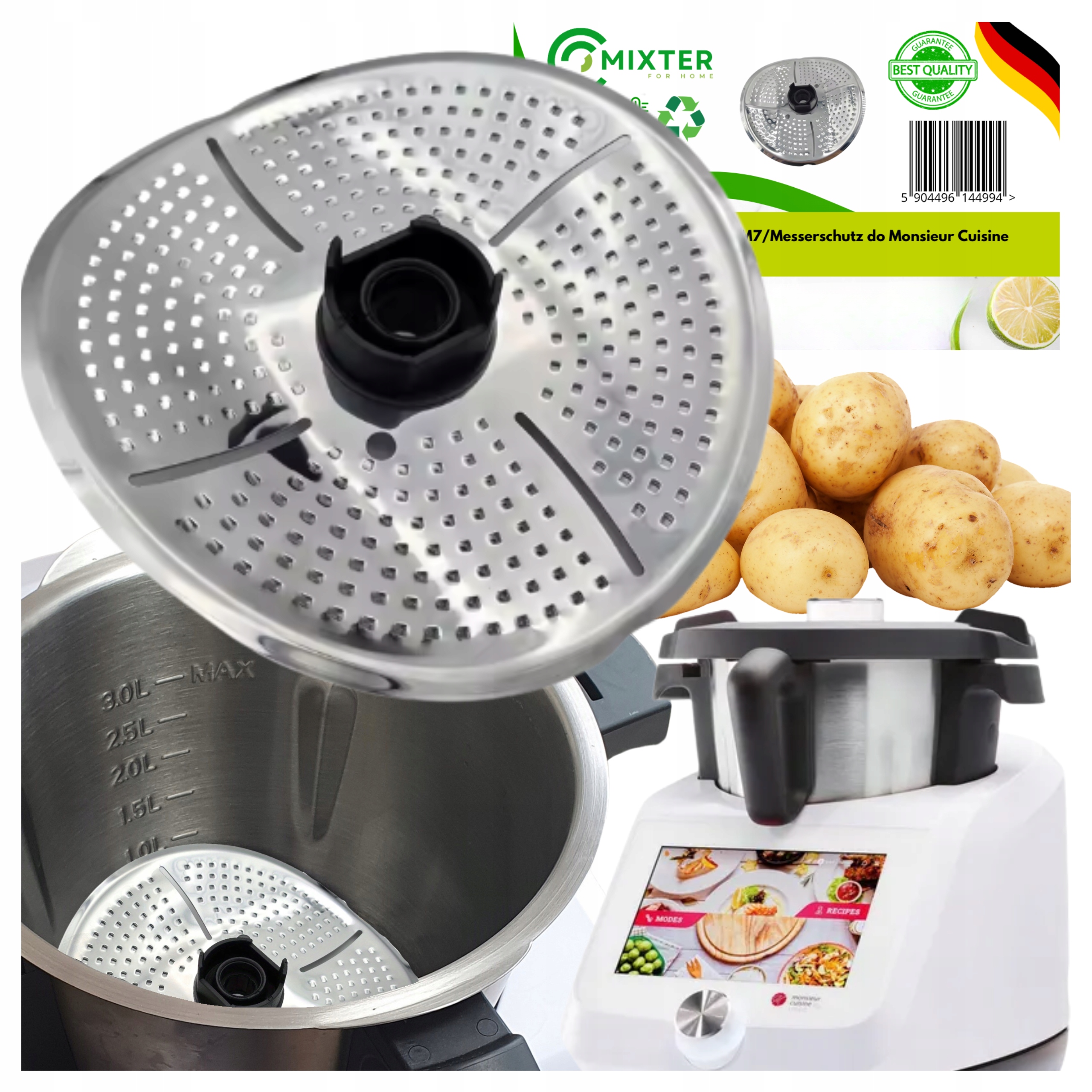 Obieraczka do Lidlomix Monsieur Cuisine do ziemniaków osłona Silver Crest