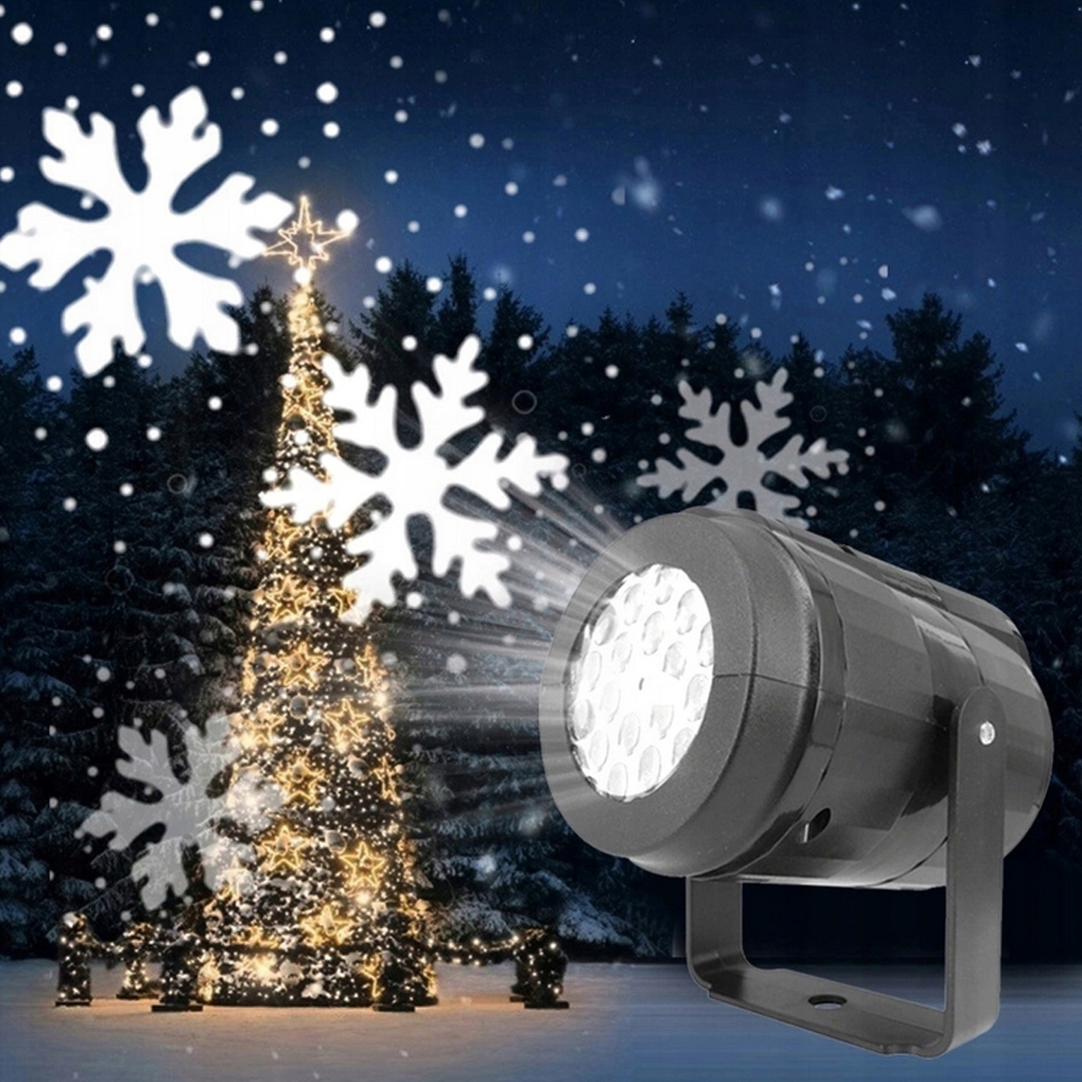 PROJEKTOR LED ŚNIEG ŚWIĄTECZNY LASEROWY REFLEKTOR NA DOM RZUTNIK K Kod producenta K-P4