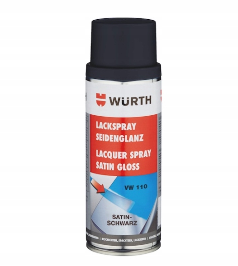 

Wurth Lakier w spray’u, Vw 110 Czarny Satyn. 400ML