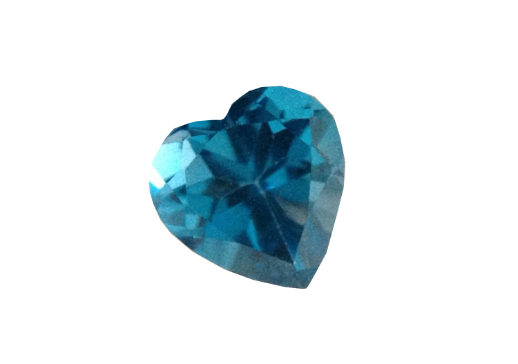 Topaz London Přírodní Srdce 5X5 mm Umění