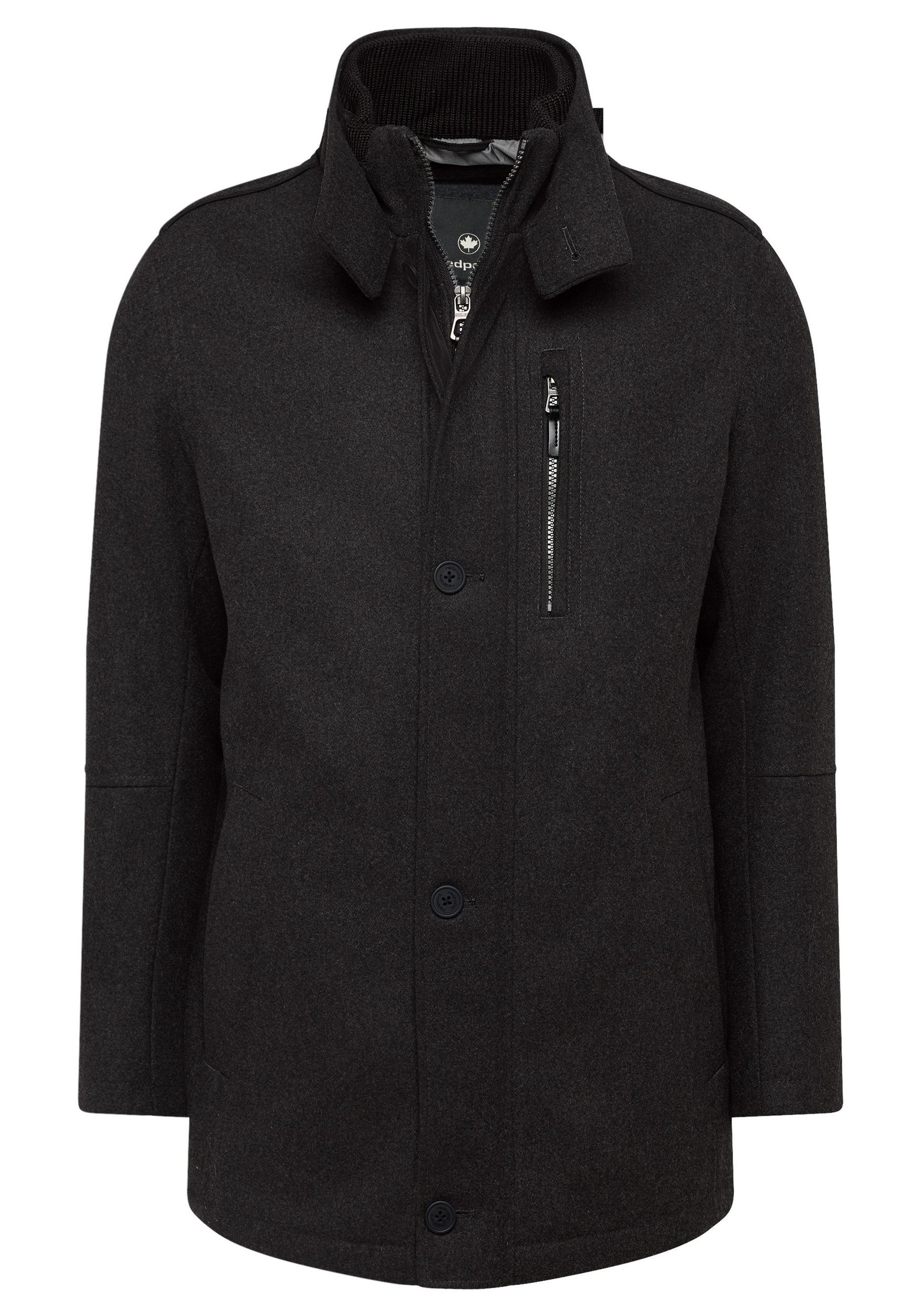 Elegantní Pánský Kabát Redpoint Gill Velké Velikosti Černý 5XL 66