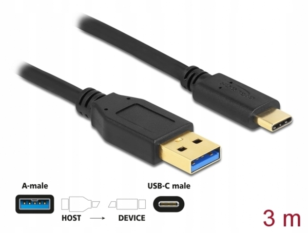 Delock USB (USB 3.2 Gen 2) cable Type-A to USB Typ