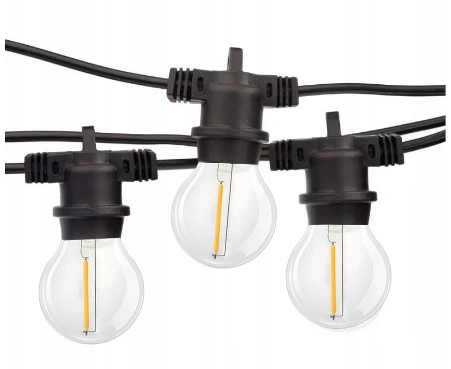 

Girlanda Ogrodowa Świetlna 22m IP65 +żarówki 20LED