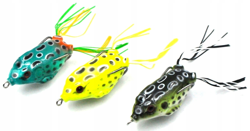 3x Żaba antyzaczepowa przynęta Spinning szczupak