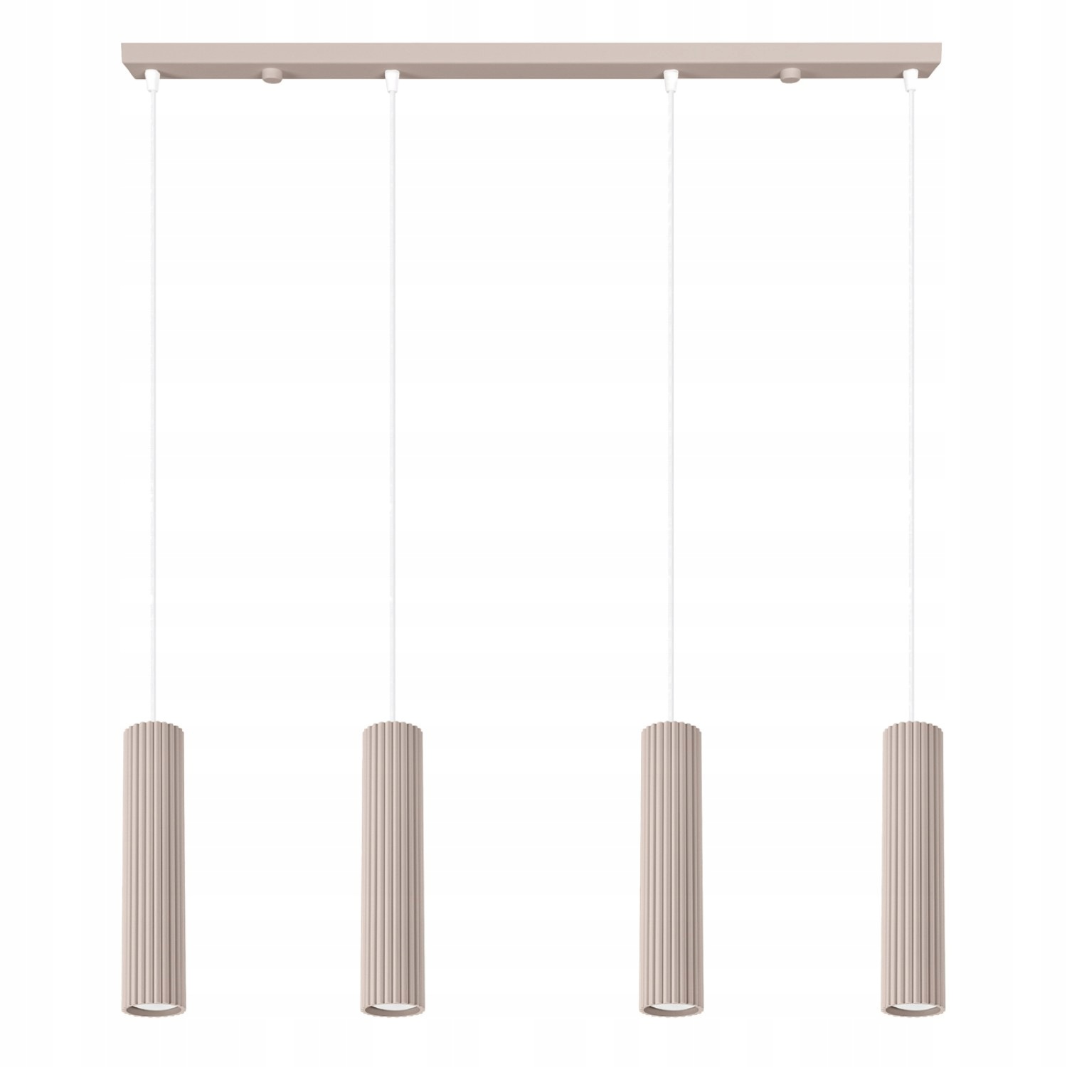 Lampa wisząca Karbon 4L taupe nowoczesny do salonu i jadalni Sollux led