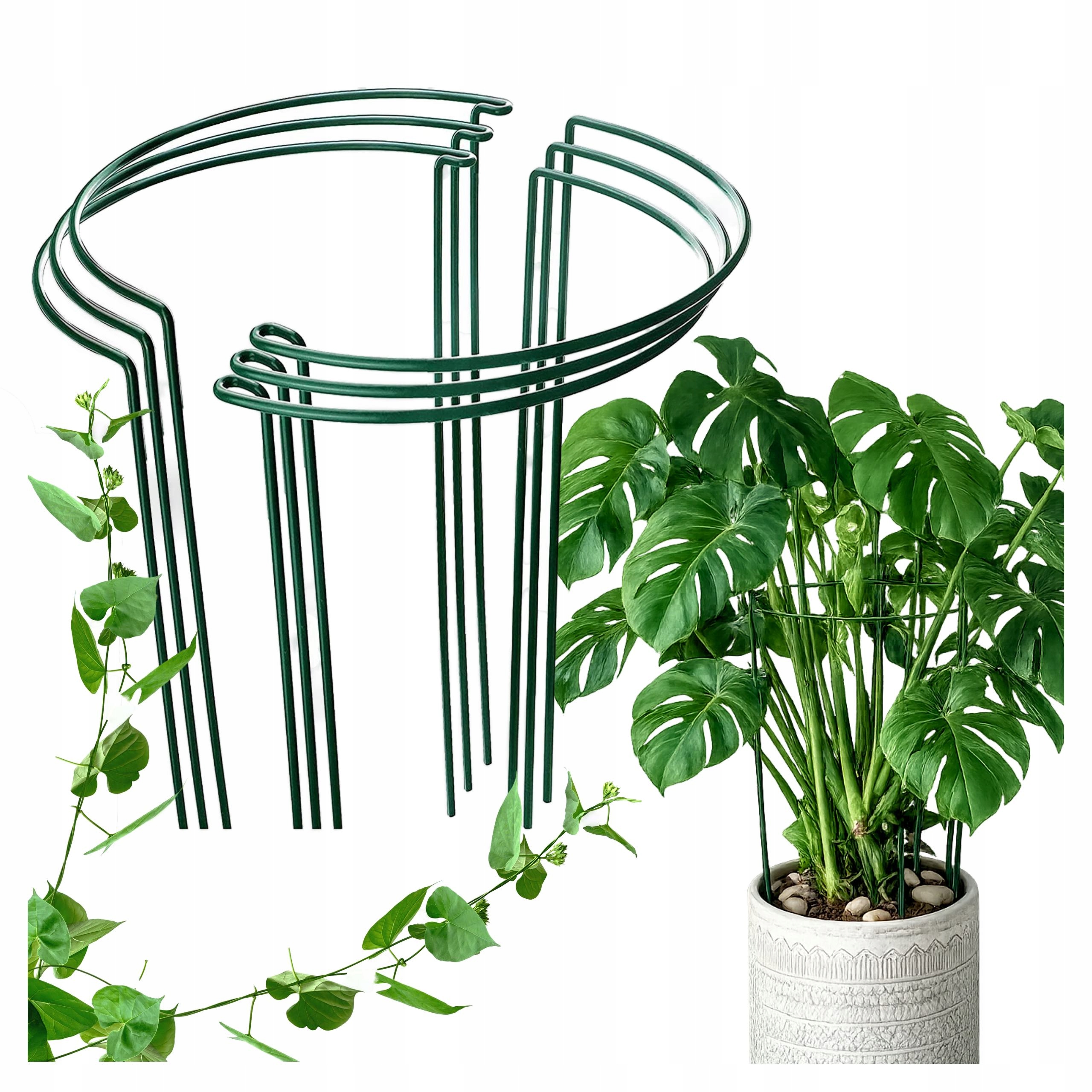 PODPÓRKA POD KWIATY DO PODTRZYMANIA ROŚLIN DONICZKOWYCH METAL 6 SZT 40CM