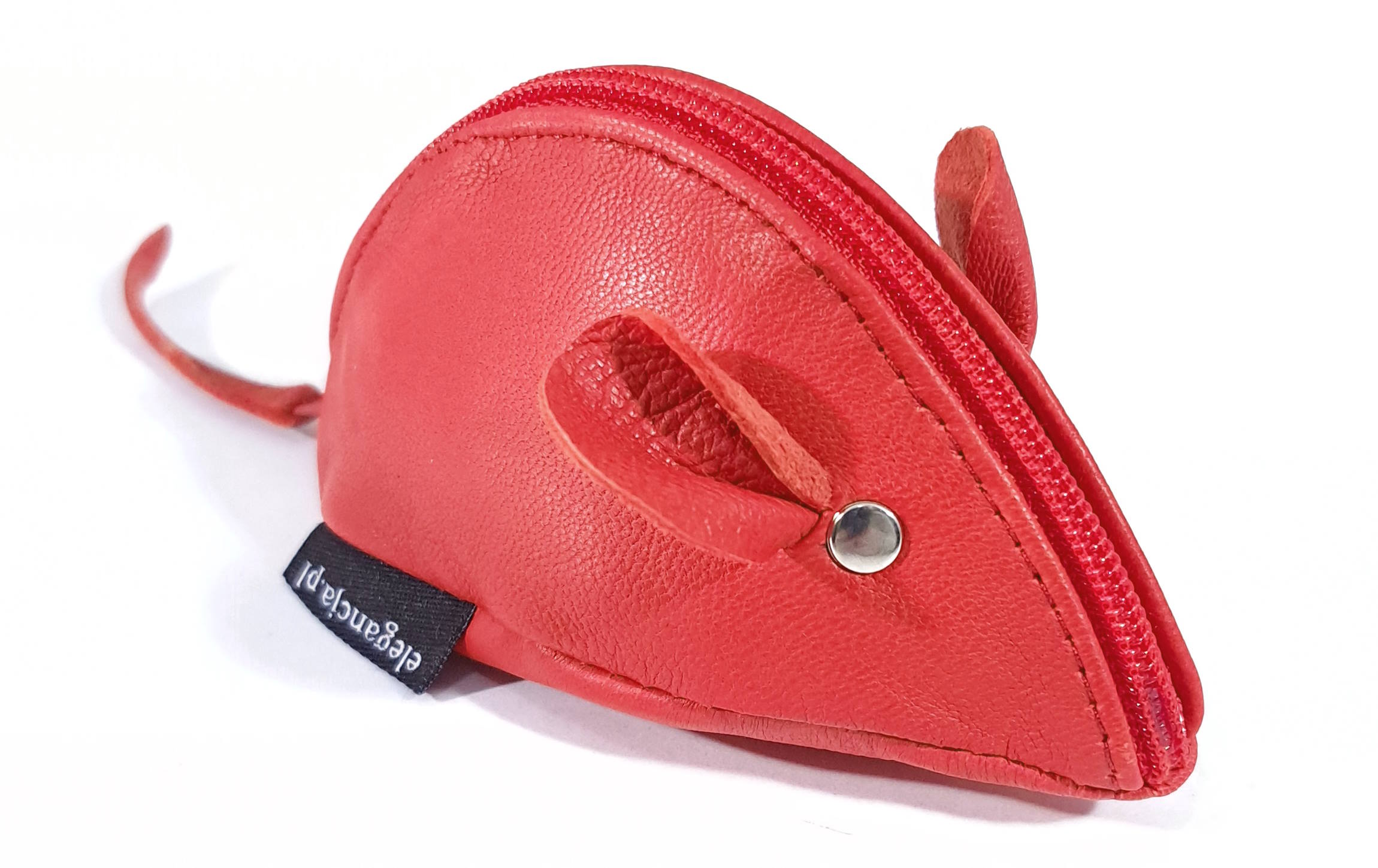 ETUI CZERWONE SKÓRZANE NA KLUCZE BRELOK NOWOŚĆ HIT Kolor czerwony