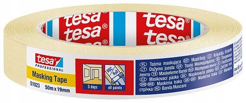 

Tesa 51023 Taśma Malarska Lakiernicza 19mm 50m