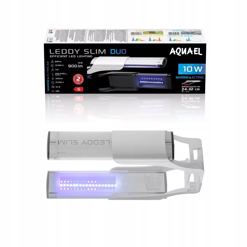 Aquael Leddy Slim Duo 10W Marine&actinic Biała