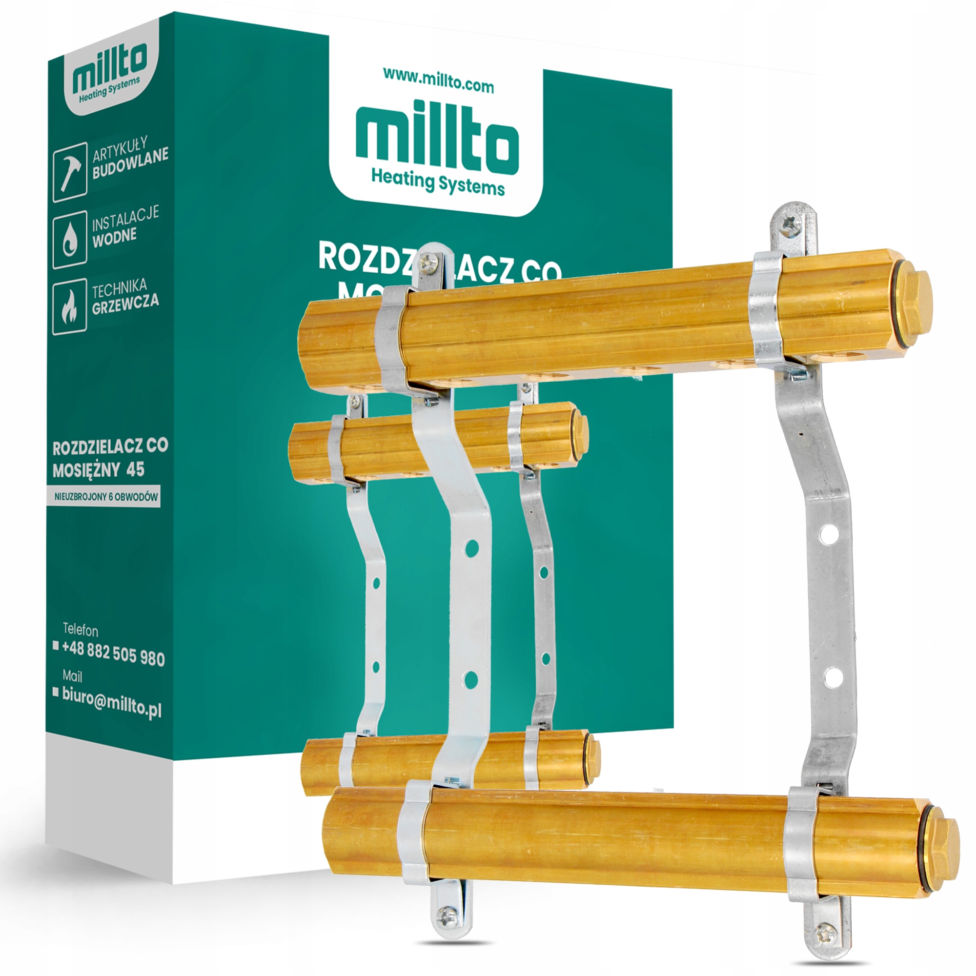 Rozdělovač Podlahového Vytápění Co Podlahový 6 Sekcí Obvodů Kolekt 4F