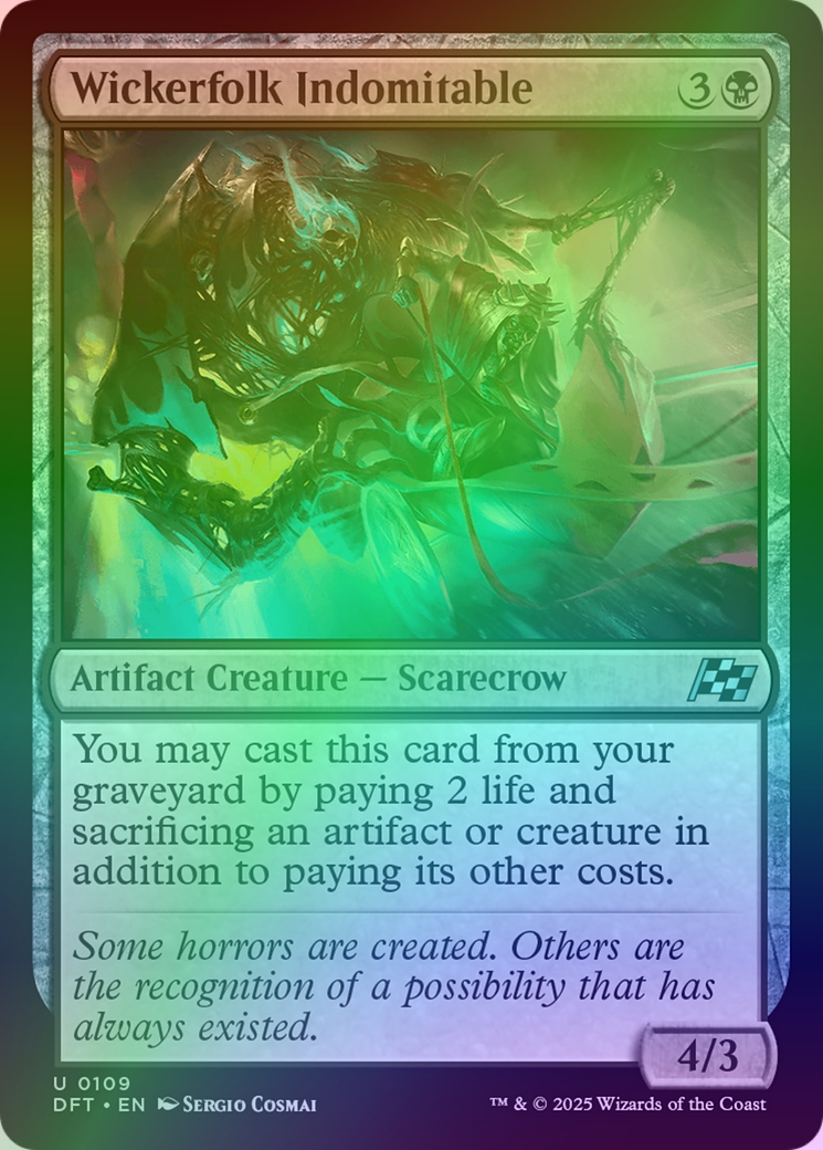 [mtg] Wickerfolk Indomitable (dft) *foil*