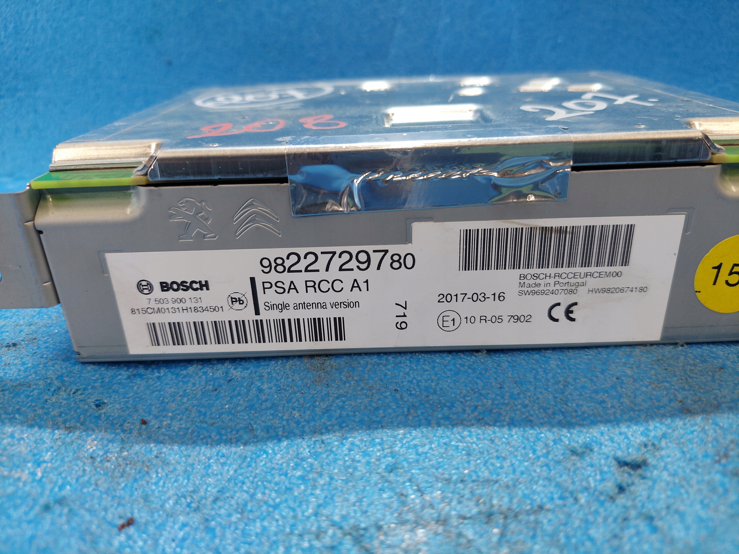 PEUGEOT 2008 RADIO 9822729780
