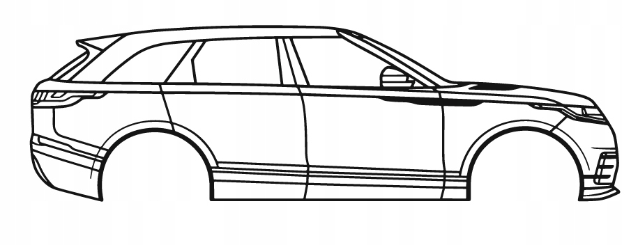 nástěnná dekorace Obraz Auto Land Rover Range Rover Velar 2018