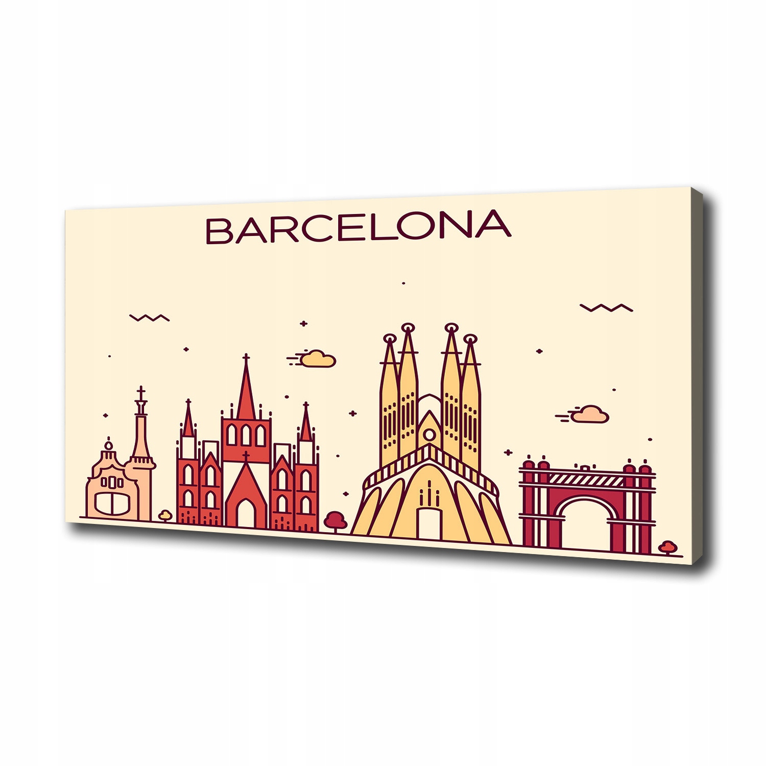

Foto obraz na płótnie Napis Barcelona 100x50 cm