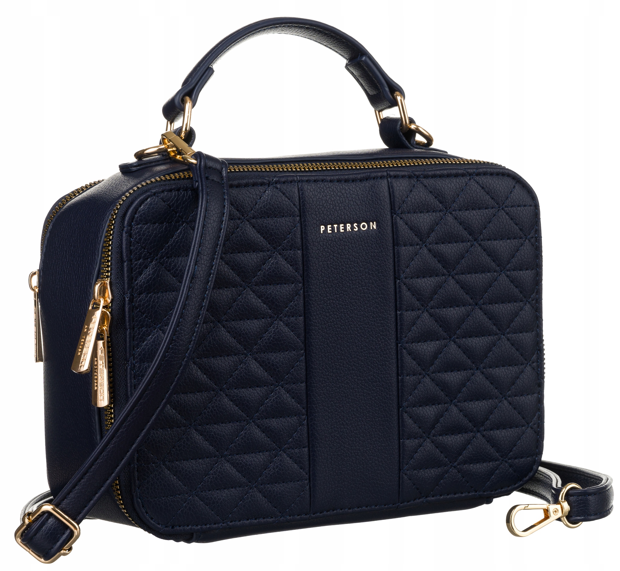 Peterson modna torebka miejska listonoszka crossbody odpinany pasek