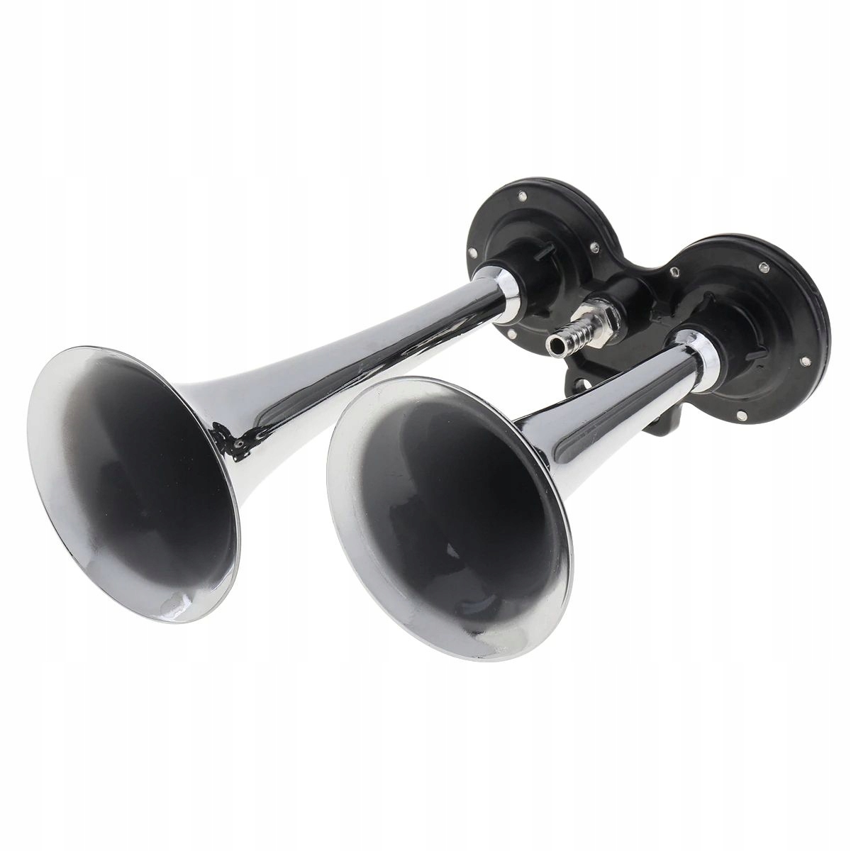 KLAKSON SAMOCHODOWY FANFARA TRĄBKA CHROM jak TIR