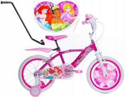 Rower dziecięcy 16 cali Disney Princess 16" rowerek dla dziewczynki różowy
