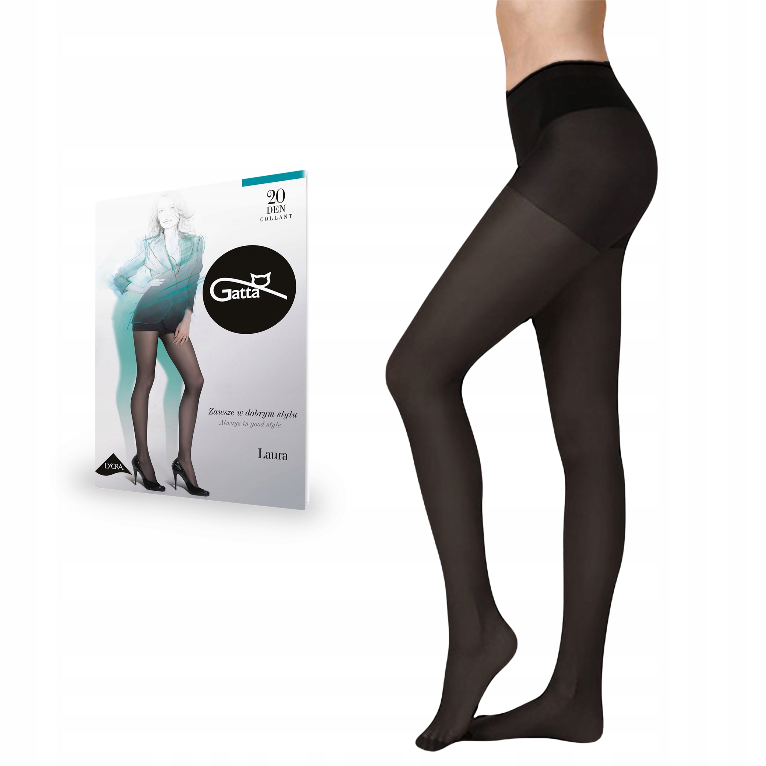 

Gatta rajstopy Laura 20 den lycra, Londra 3-M