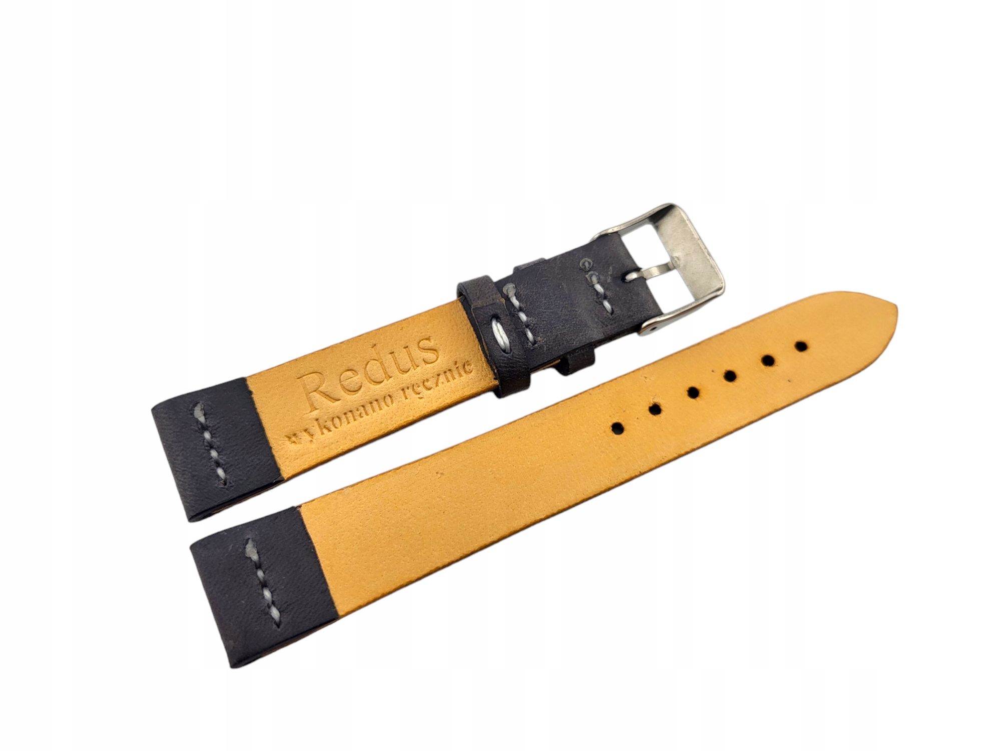 PASEK DO ZEGARKA HAND MADE REDUS 18mm RETRO Materiał skóra naturalna