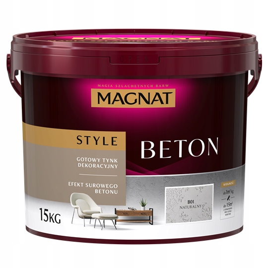 Magnat Styl Architektonický Beton B01 Přírodní 15 Kg