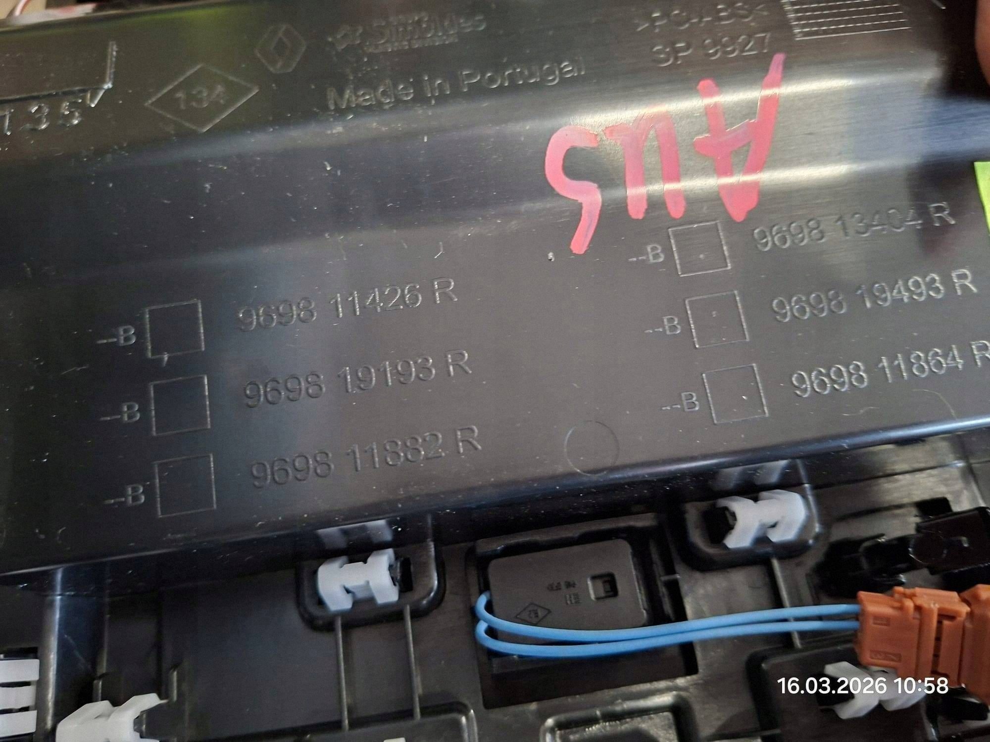 Panel lighting cabs SOS Renault Austral 969811426R