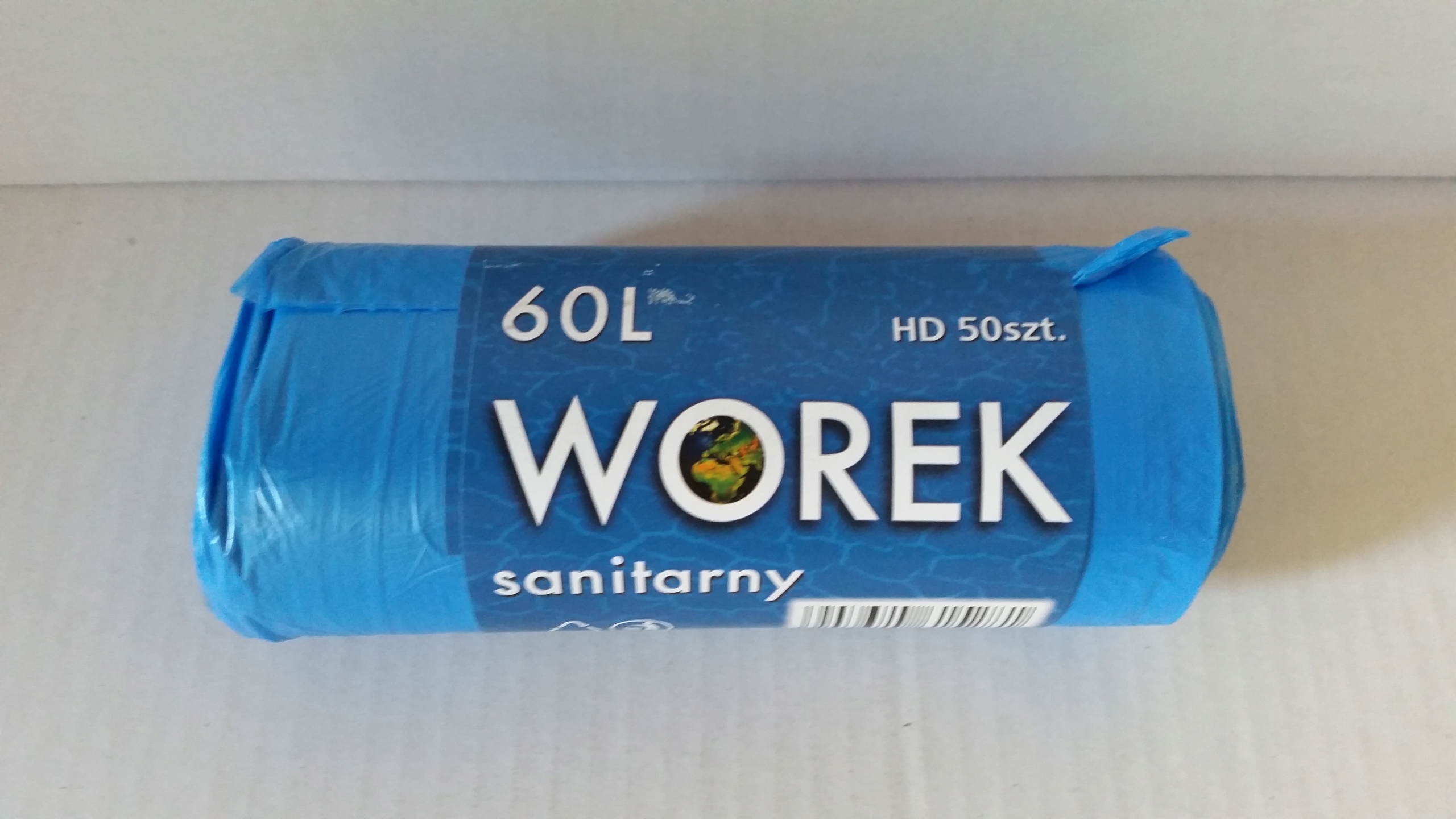 

Worki 60L Niebieskie HD50 szt na rolce wys. jakość