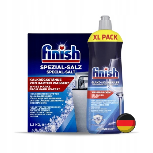 

Finish Zestaw Sól 1,2 kg Nabłyszczacz XL 800ml De