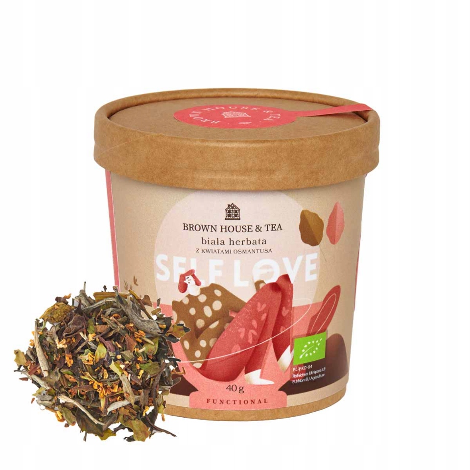 Brown House & Tea Self Love bílý čaj s květy osmantusu 40g