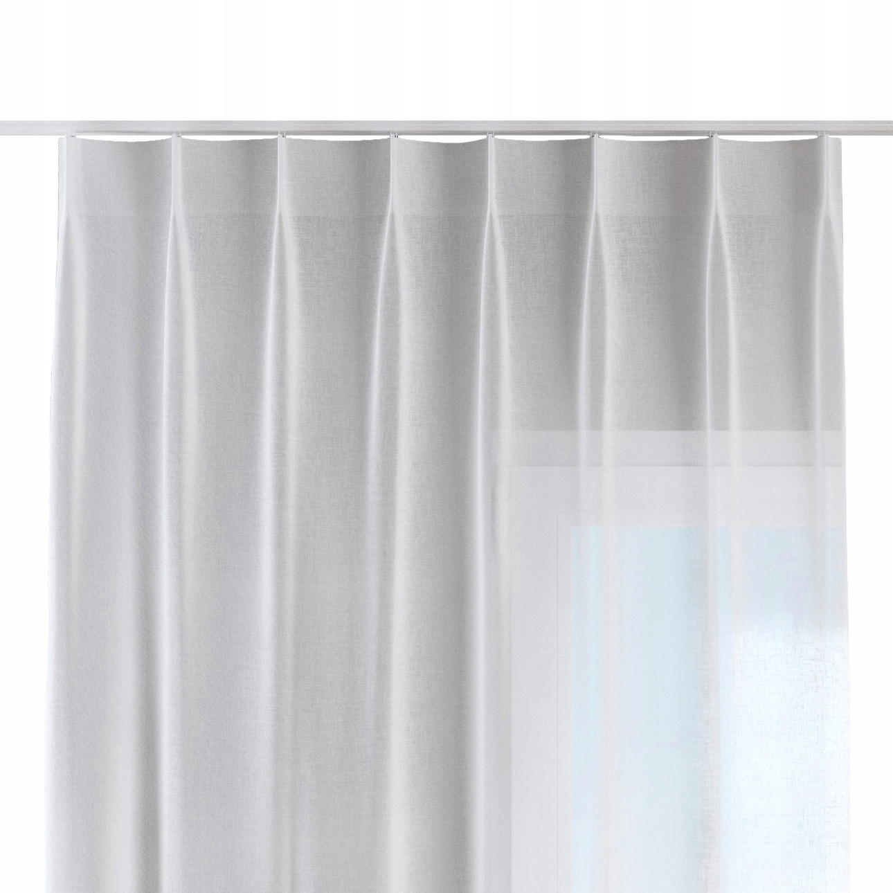 Dekoria Závěs na jednoduchých flex hácích 130 x 260 cm, bílá