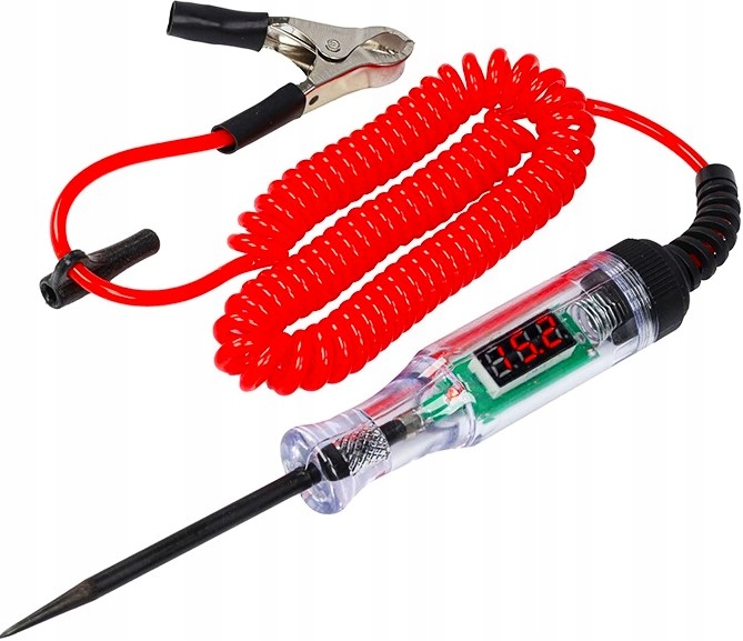 Miernik Cyfrowy Tester Obwodów Napięcia Elektrycznego Do Auta 3-48V Próbnik