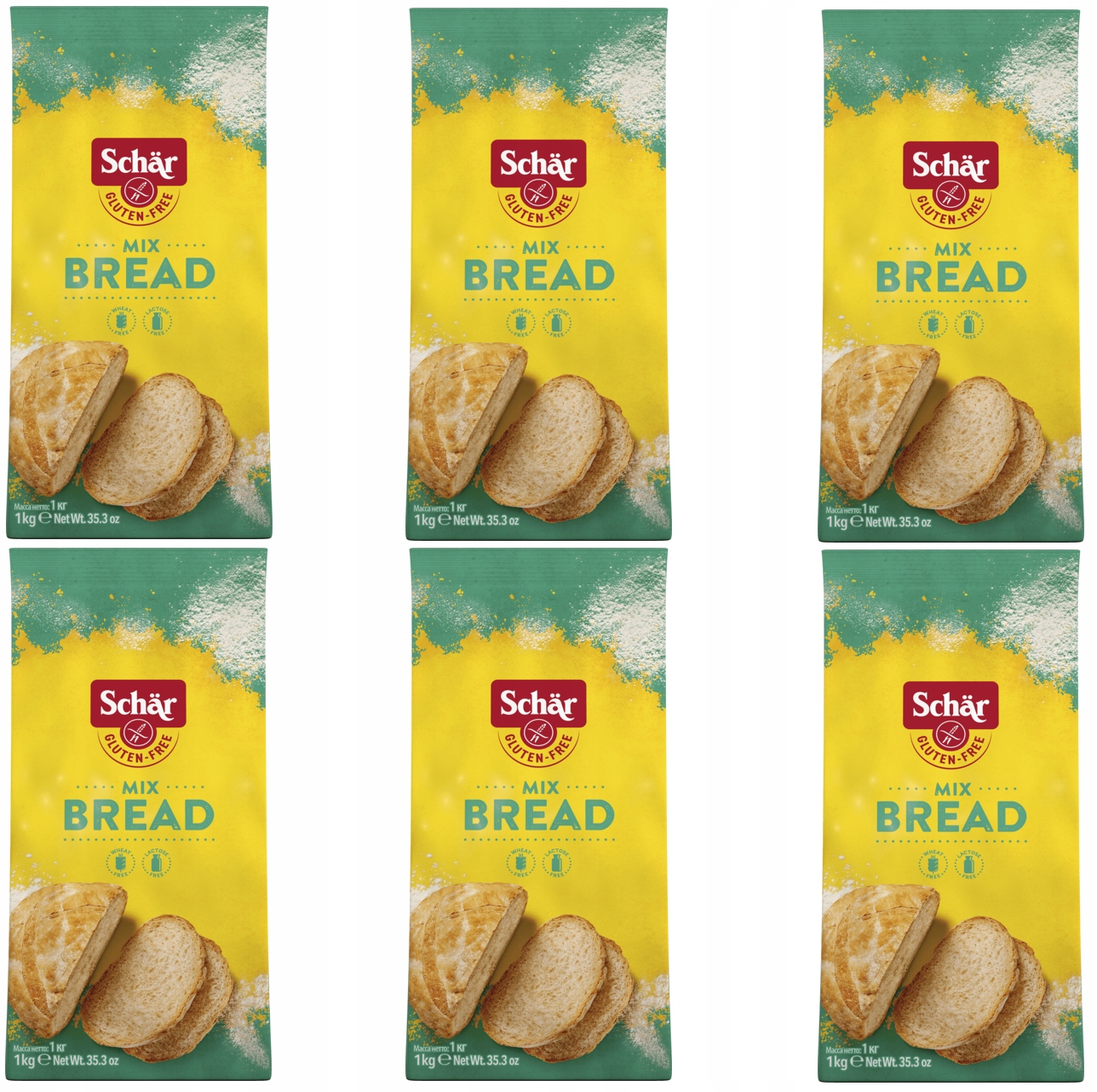 Levně Schar Mix B Bread pro pečení chleba bez lepku x6