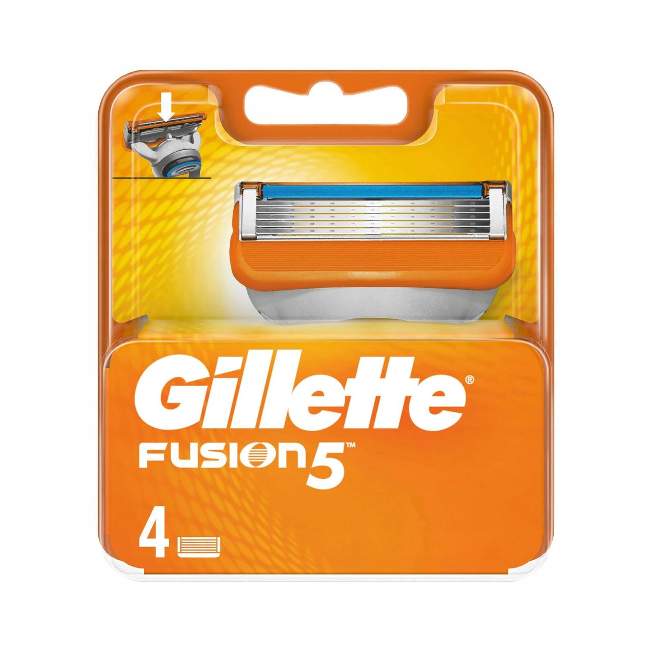 

4 x Wkłady ostrza Gillette Fusion nożyki gilette