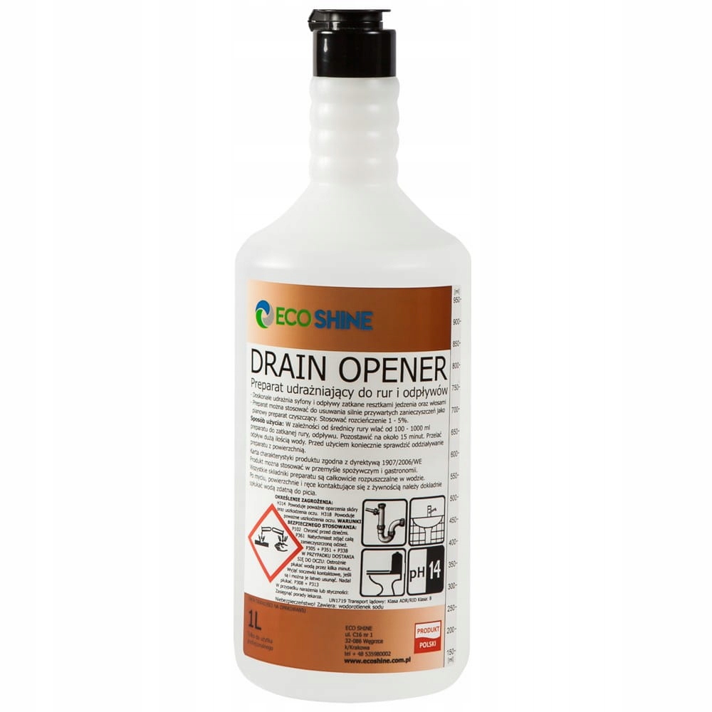 

Eco Shine Drain Opener -1L- Udrażnianie rur