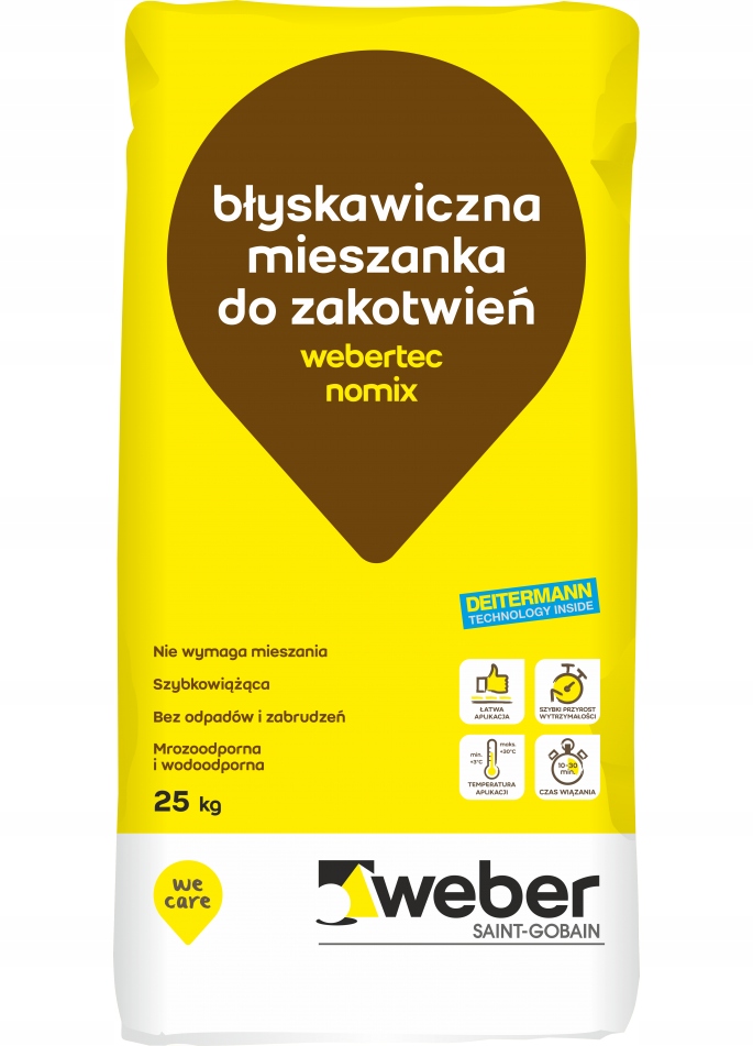 

Weber.tec Nomix Szybka mieszanka do zakotwień 25kg