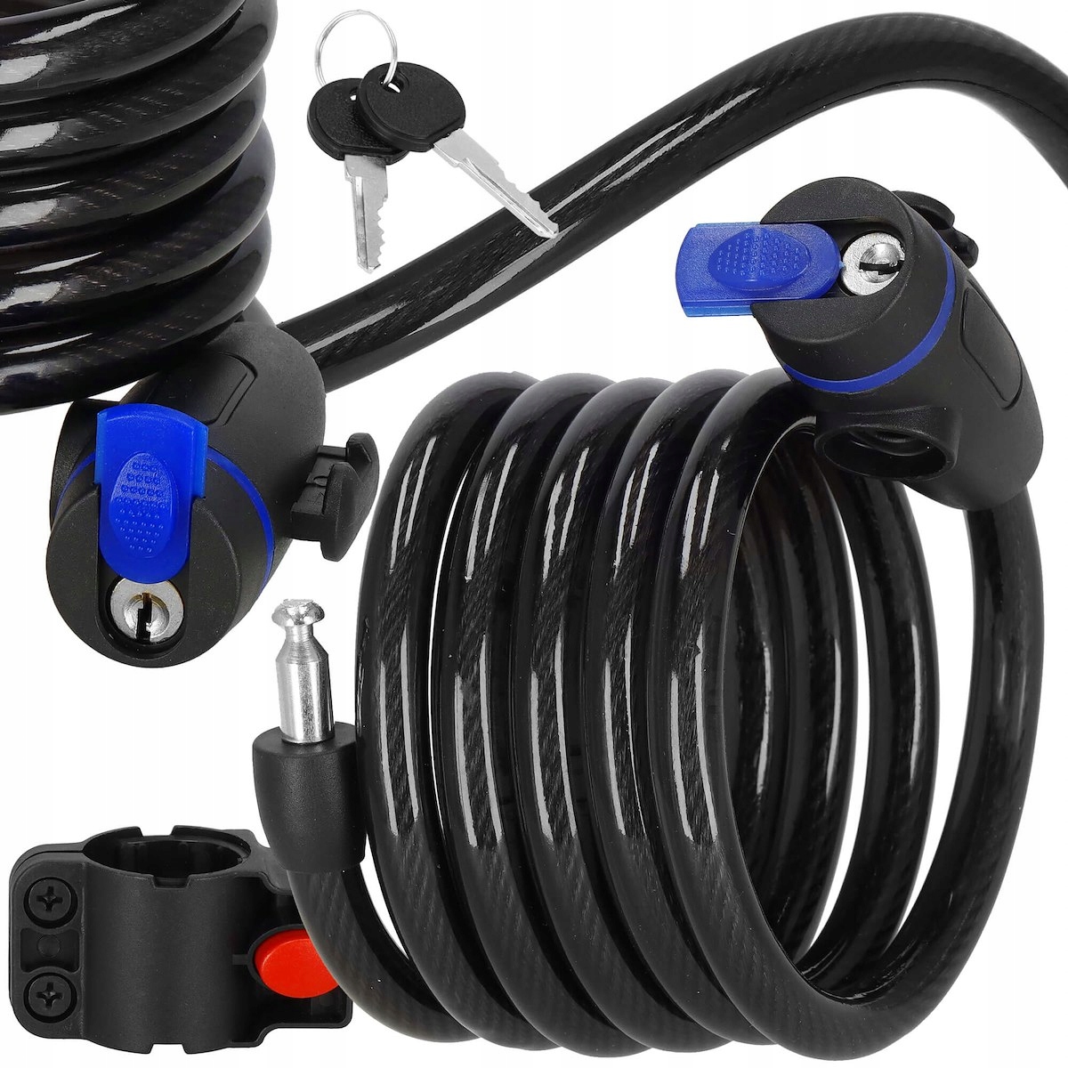 BLOKADA ROWERU NA KLUCZ SOLIDNE ZAPIĘCIE ROWER Rodzaj linka