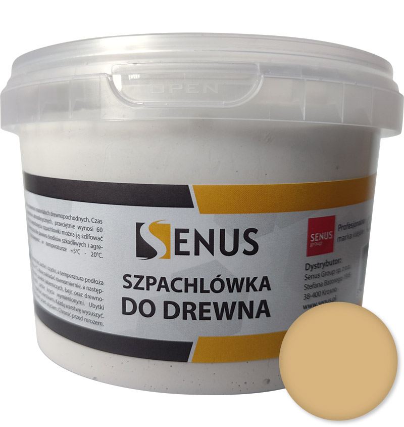 

Szpachlówka do drewna Senus 1kg Dąb Jasny