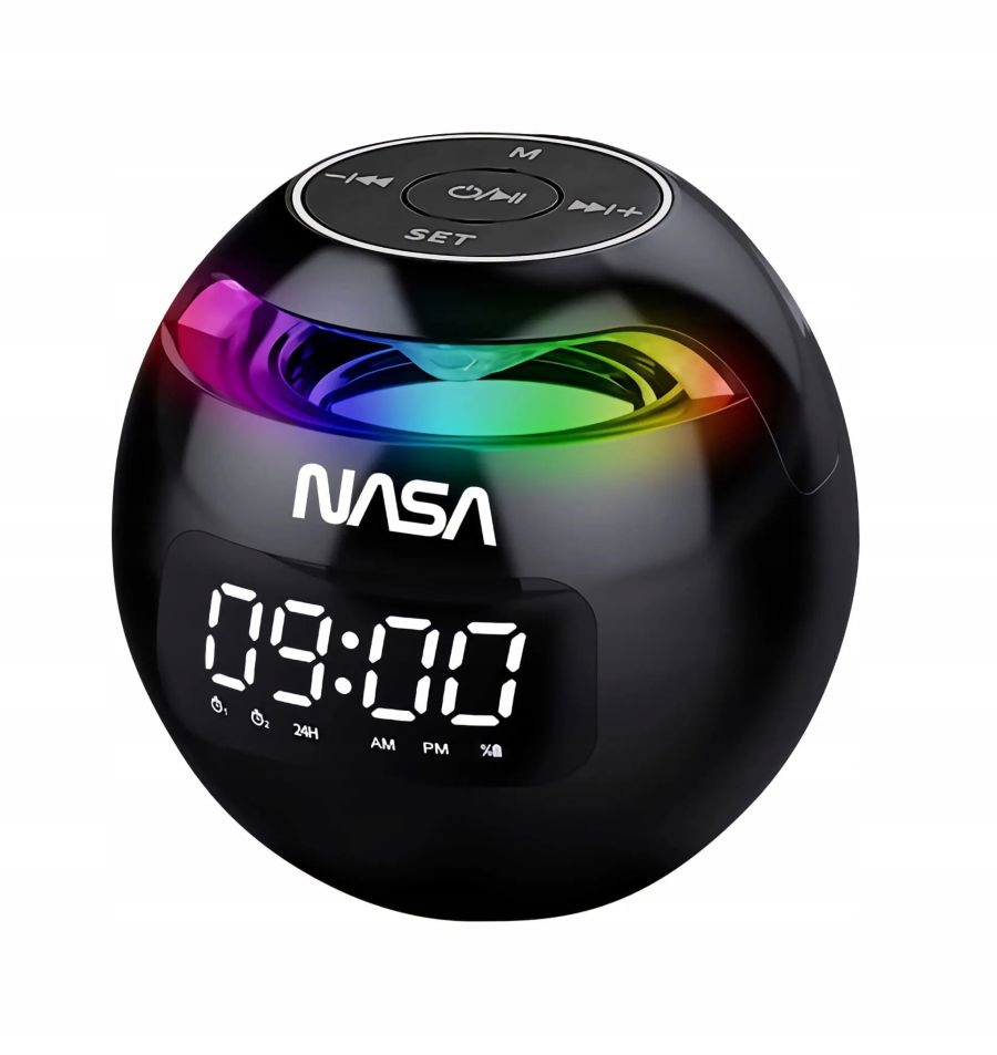 Bluetooth reproduktor 5.0 Nasa SP200 2x budík lampa Rgb Led lampička