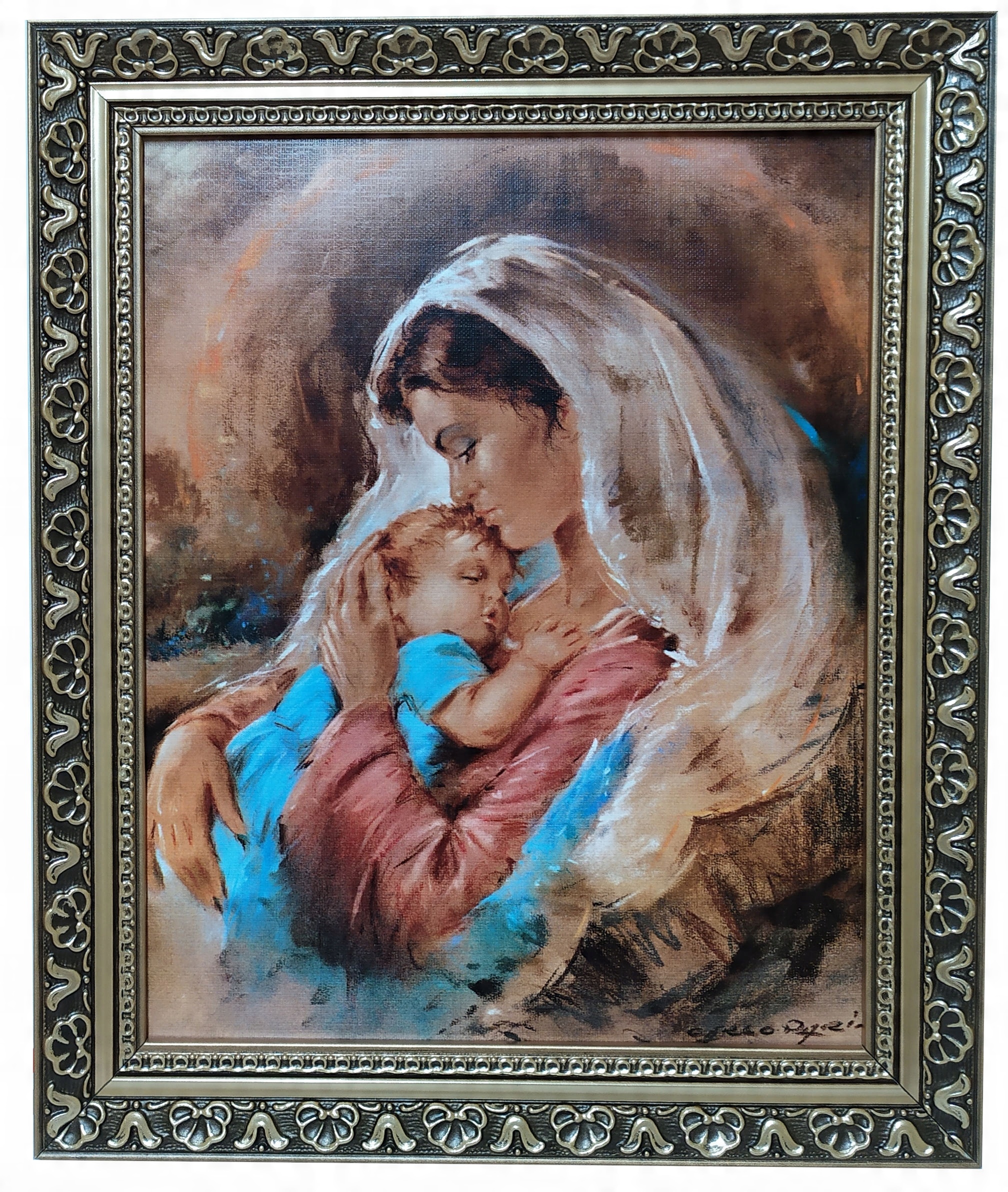 

Święty Obraz Z Szybą 25X30 Matka Boska Karmiąca
