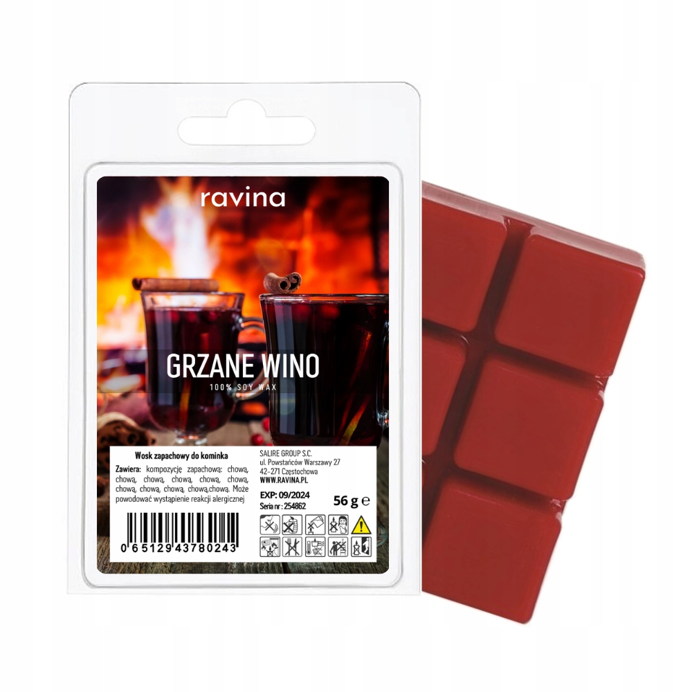 

Wosk zapachowy perfumy Grzane Wino kominka zapach