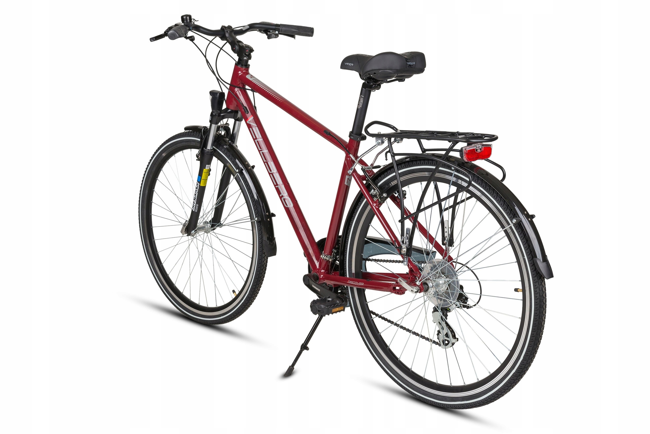 ROWER TREKKING 28 VELLBERG DISCOVER 1.0 3x7 19 M Kolor czerwony