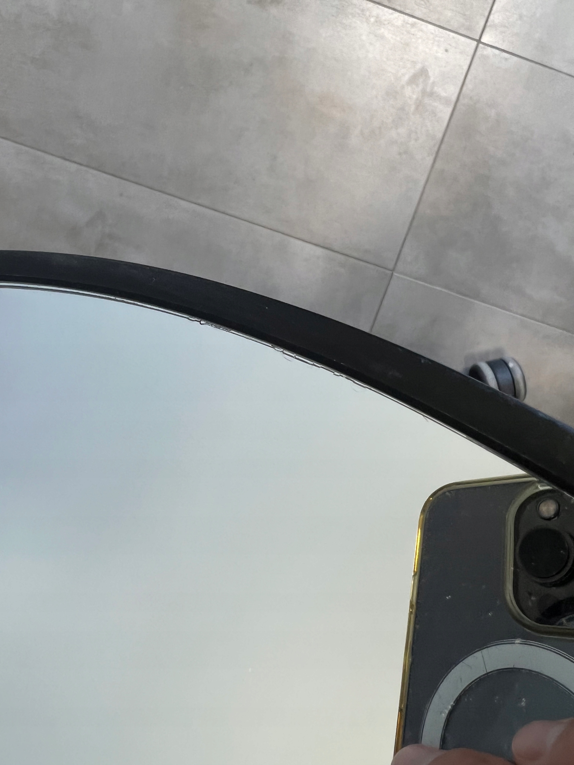 Lustro Lustersko Fryzjerskie Duże Z Rączką OUTLET Rodzaj z uchwytem