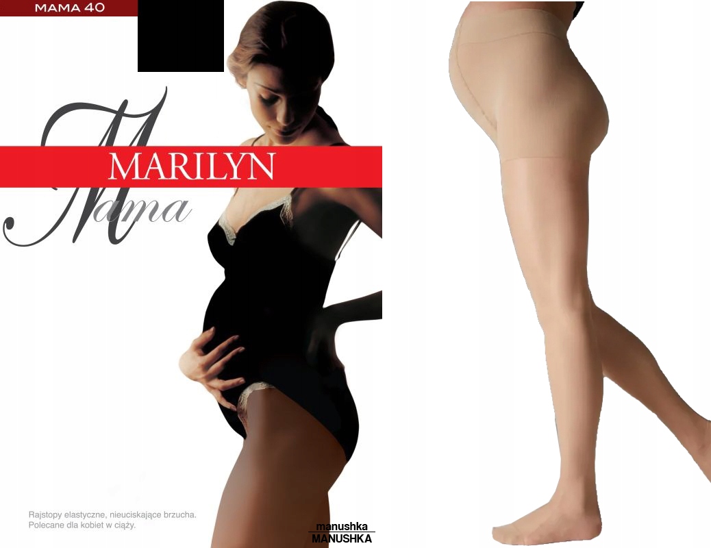MARILYN OPALONE RELAKSUJĄCE PÓŁKRYJĄCE RAJSTOPY CIĄŻOWE MAMA 40 VISONE 2/S