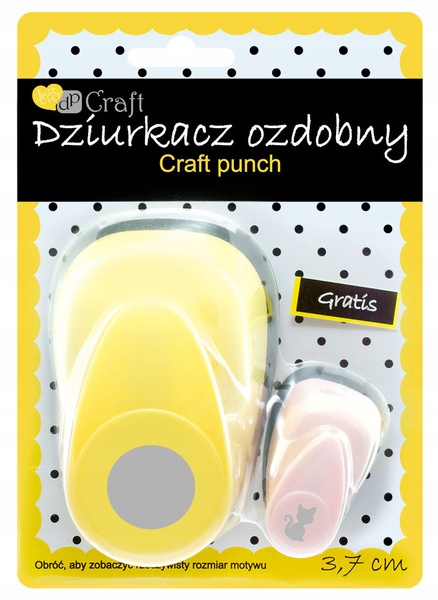 Dziurkacz ozdob. 3,7cm koło, Dp Craft