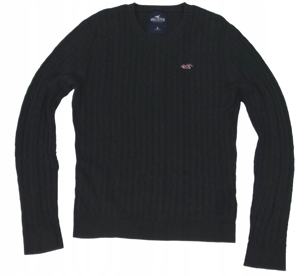 ** HOLLISTER **__M__Modny, super sweter w warkocze