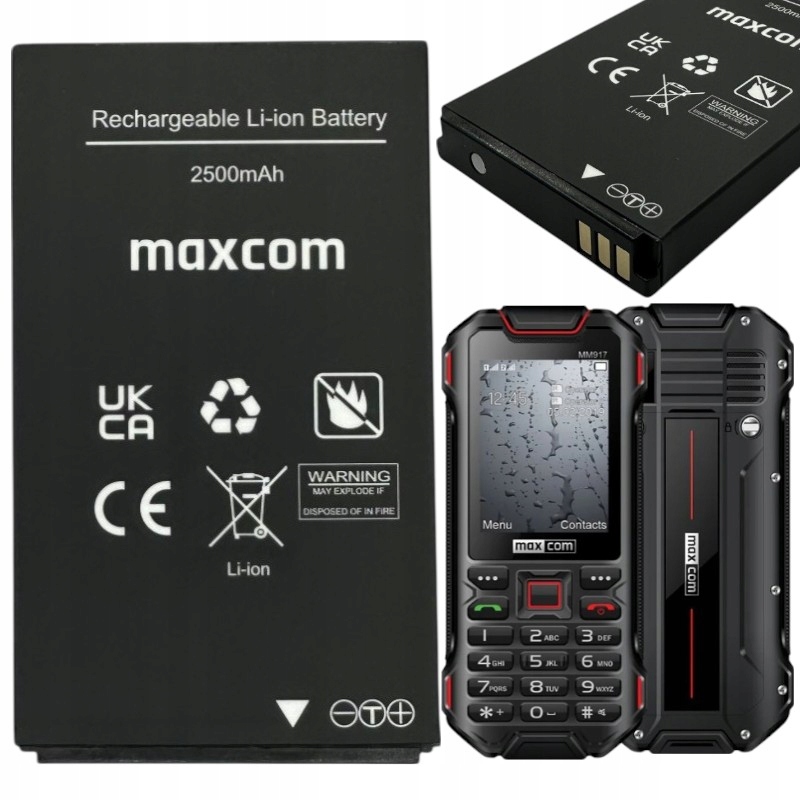 Oryginalna bateria do MM917 Maxcom nowa akumulator 2500mAh