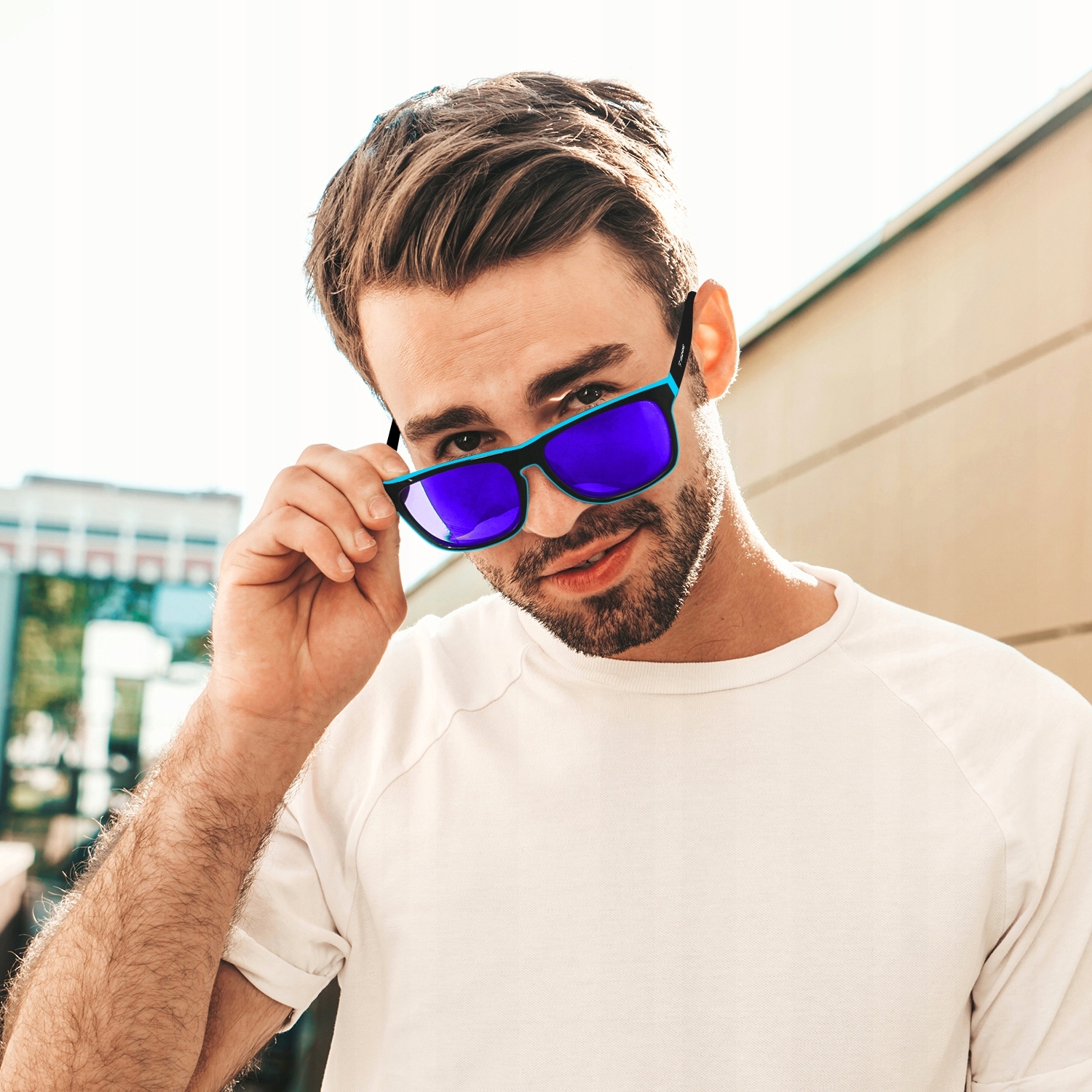 OKULARY PRZECIWSŁONECZNE POLARYZACYJNE MĘSKIE DAMSKIE LUSTRZANKI PREMIUM Płeć uniseks