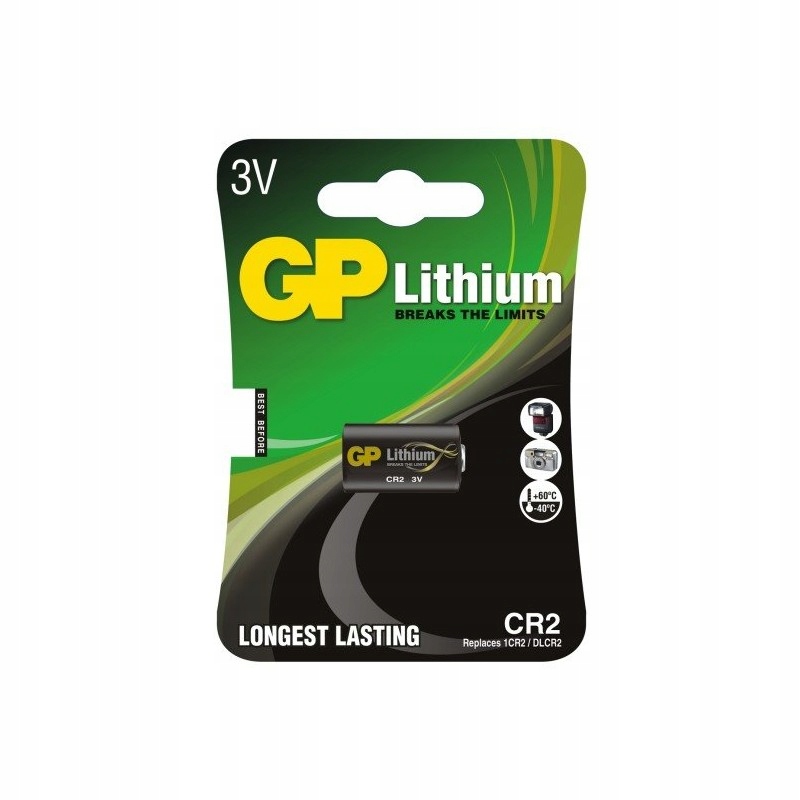 

1 x bateria litowa CR2 Gp Pro Lithium
